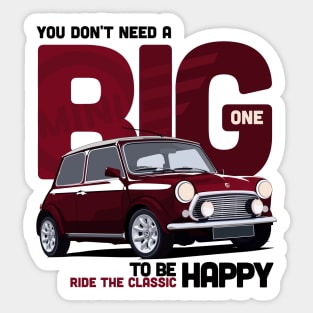 Ride The Mini Classic Sticker